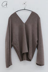 SWAYING 24 Autumn and Winter One-piece wool cardigan SW-SW24AW1T34-QZ Light brown SW-SW24AW1T32